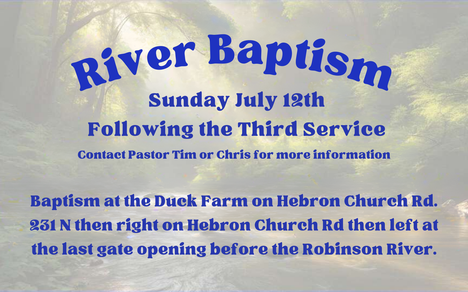 River Baptism
