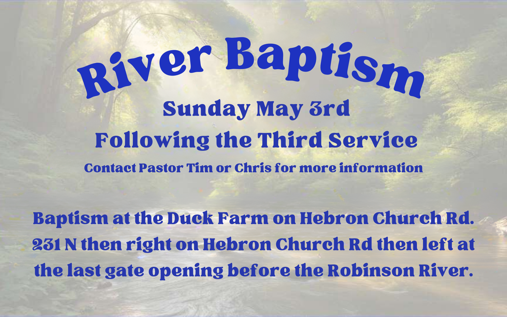 River Baptism