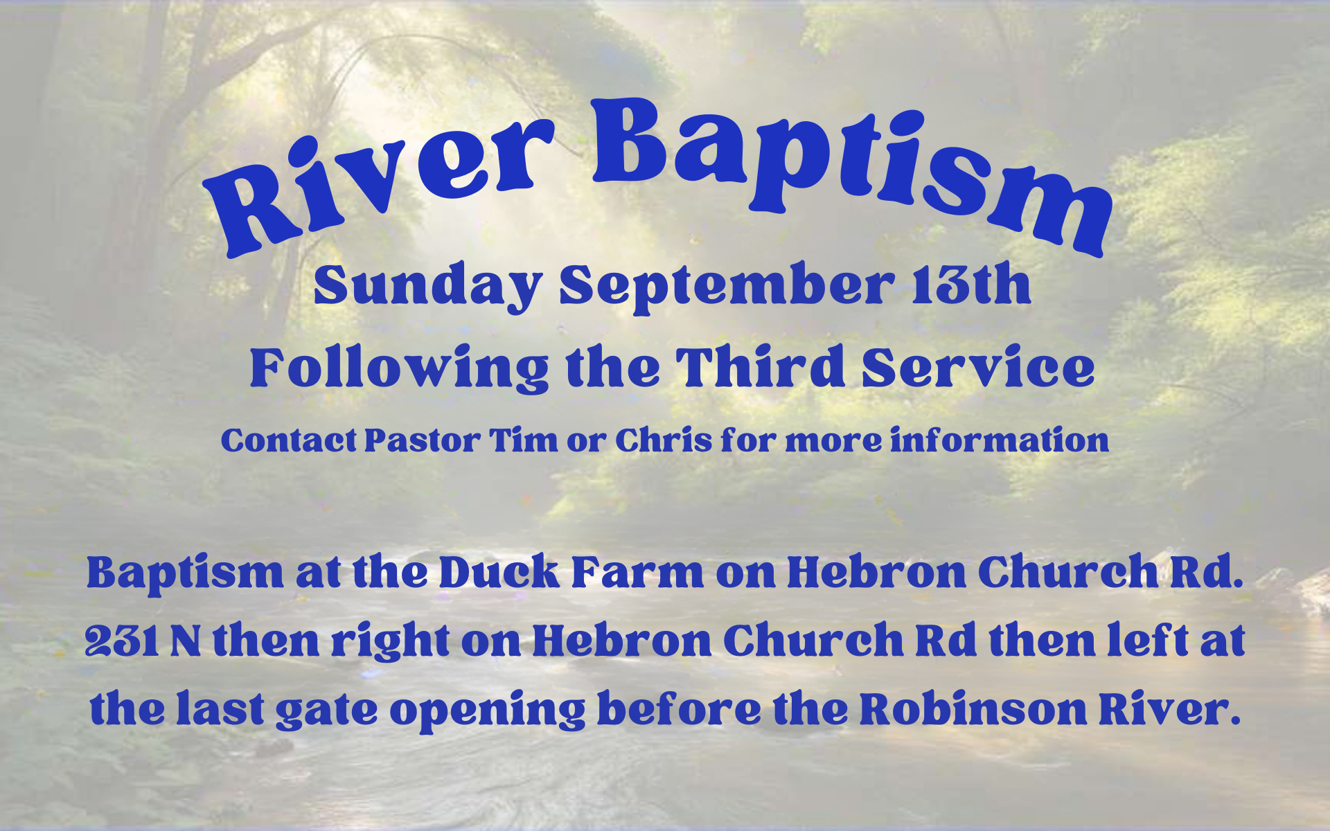 River Baptism
