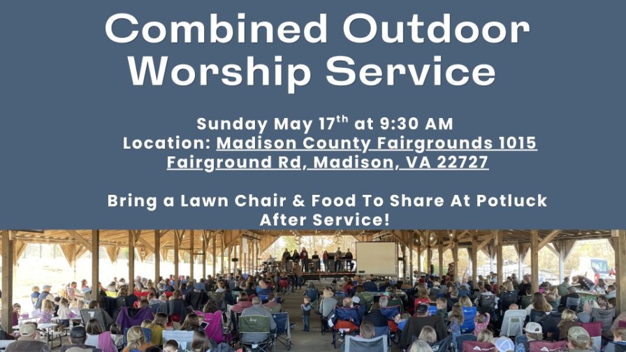 Combined Outdoor Service at the Farmers Pavilion
