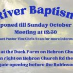 River Baptism October 2026